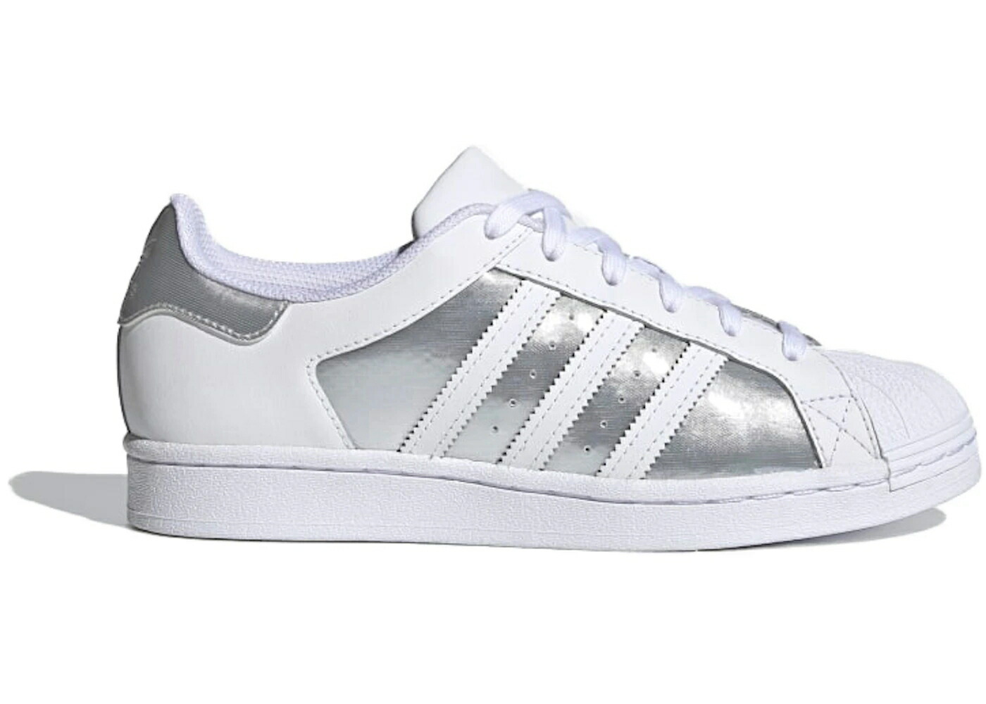 アディダス スーパースター 白色 ホワイト 銀色 シルバー 灰色 グレー WOMEN'S スニーカー レディース ADIDAS SUPERSTAR WHITE SILVER METALLIC (WOMEN'S) / CLOUD WHITE GREY TWO SILVER