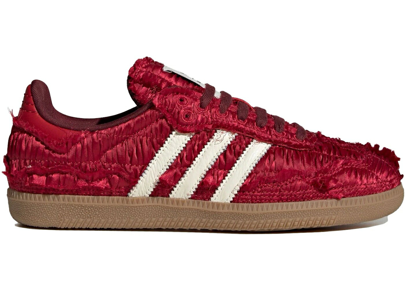 アディダス サンバ サテン パワー 赤 レッド クリーム 白色 ホワイト シャドー シャドウ スニーカー メンズ ADIDAS SAMBA OG CAROLINE HU SATIN POWER RED / POWER RED CREAM WHITE SHADOW RED