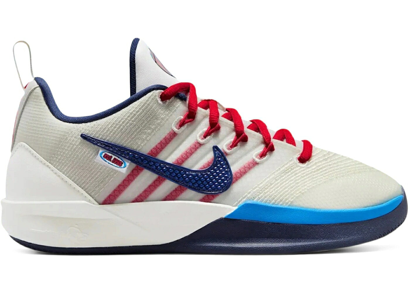 ナイキ チーム 紺色 ネイビー 赤 レッド ジュニア キッズ NIKE SABRINA 3 WNBA 30TH ANNIVERSARY (GS) / SAIL TEAM NAVY ATOM RED LIGHT ベビー マタニティ スニーカー