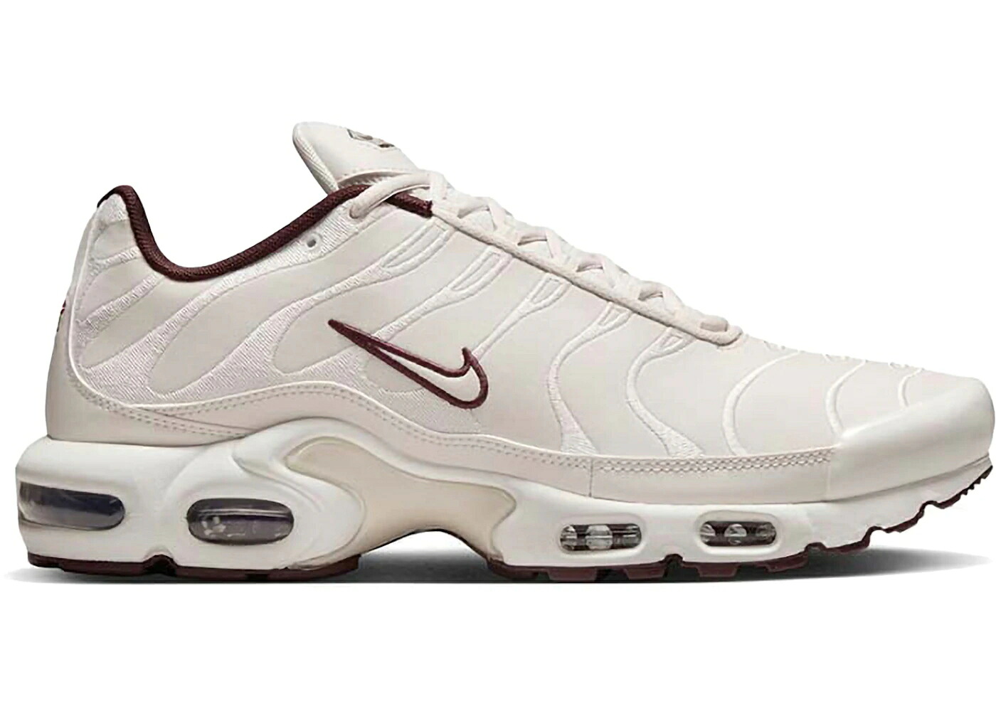 ナイキ マックス ぶどう酒色 バーガンディー エアマックスプラス スニーカー メンズ NIKE AIR MAX PLUS PRM PHANTOM BURGUNDY CRUSH / PHANTOM LIGHT BONE BURGUNDY
