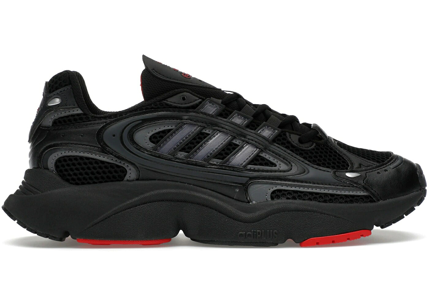 アディダス コア 黒色 ブラック 灰色 グレー スニーカー メンズ ADIDAS OZMILLEN CORE BLACK GREY BETTER SCARLET / CORE BLACK GREY FOUR BETTER