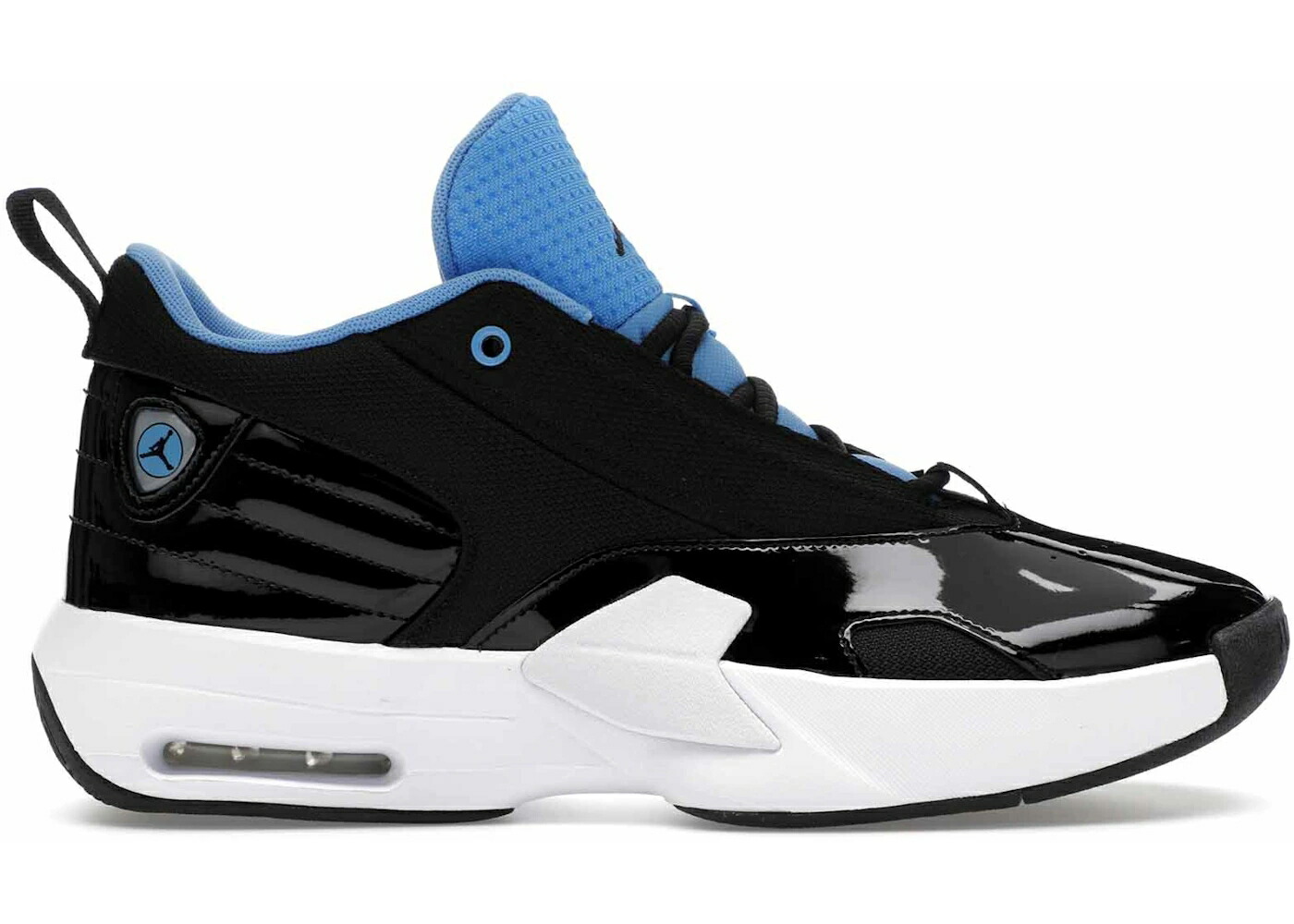 ナイキ ジョーダン マックス オーラ 黒色 ブラック 青色 ブルー 白色 ホワイト スニーカー メンズ JORDAN MAX AURA 6 BLACK UNIVERSITY BLUE WHITE / BLACK UNIVERSITY BLUE WHITE
