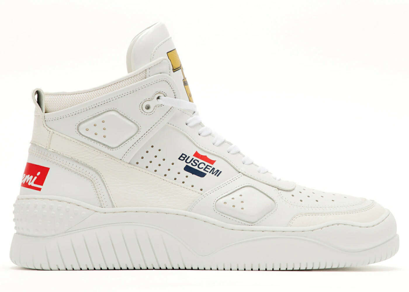 御機嫌 白いこと 白いこと スニーカー メンズ BUSCEMI BASKET HIGH WHITE /