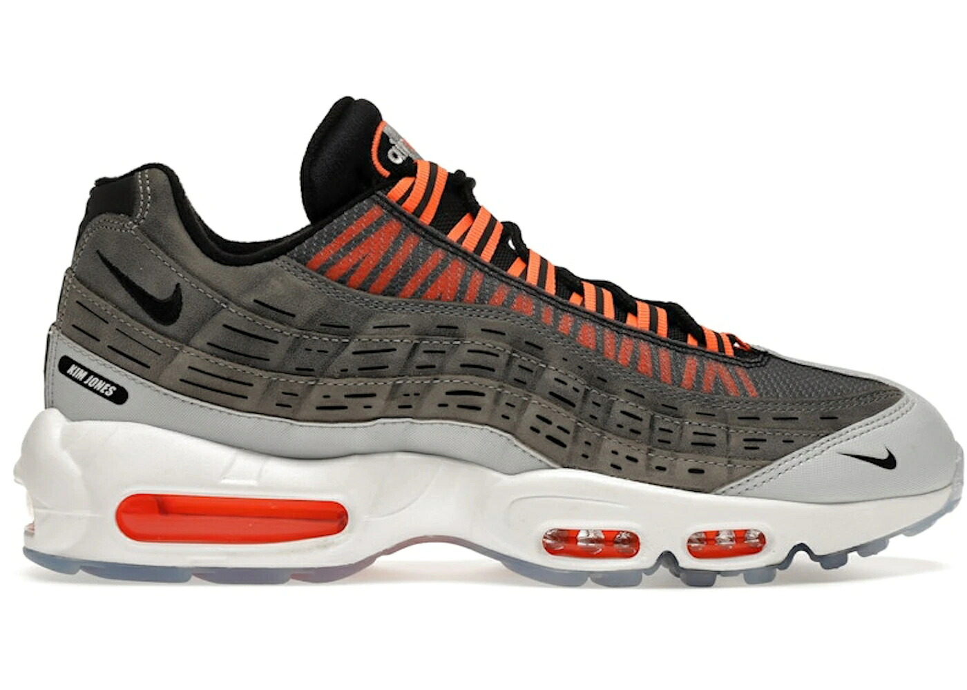 ナイキ マックス 黒いこと 黒いこと 橙 オレンジ色 エア湖マックス スニーカー メンズ NIKE AIR MAX 95 KIM JONES BLACK TOTAL ORANGE / BLACK TOTAL ORANGE