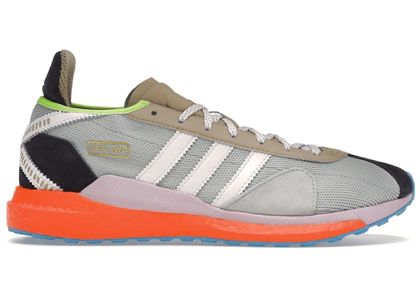 アディダス 青み 青色 緑 緑であること ナイト爵 スニーカー メンズ ADIDAS TOKIO SOLAR HU PHARRELL NIGO FRIENDSHIP PACK BLUE / GREEN TINT LIGHT ORCHID NIGHT