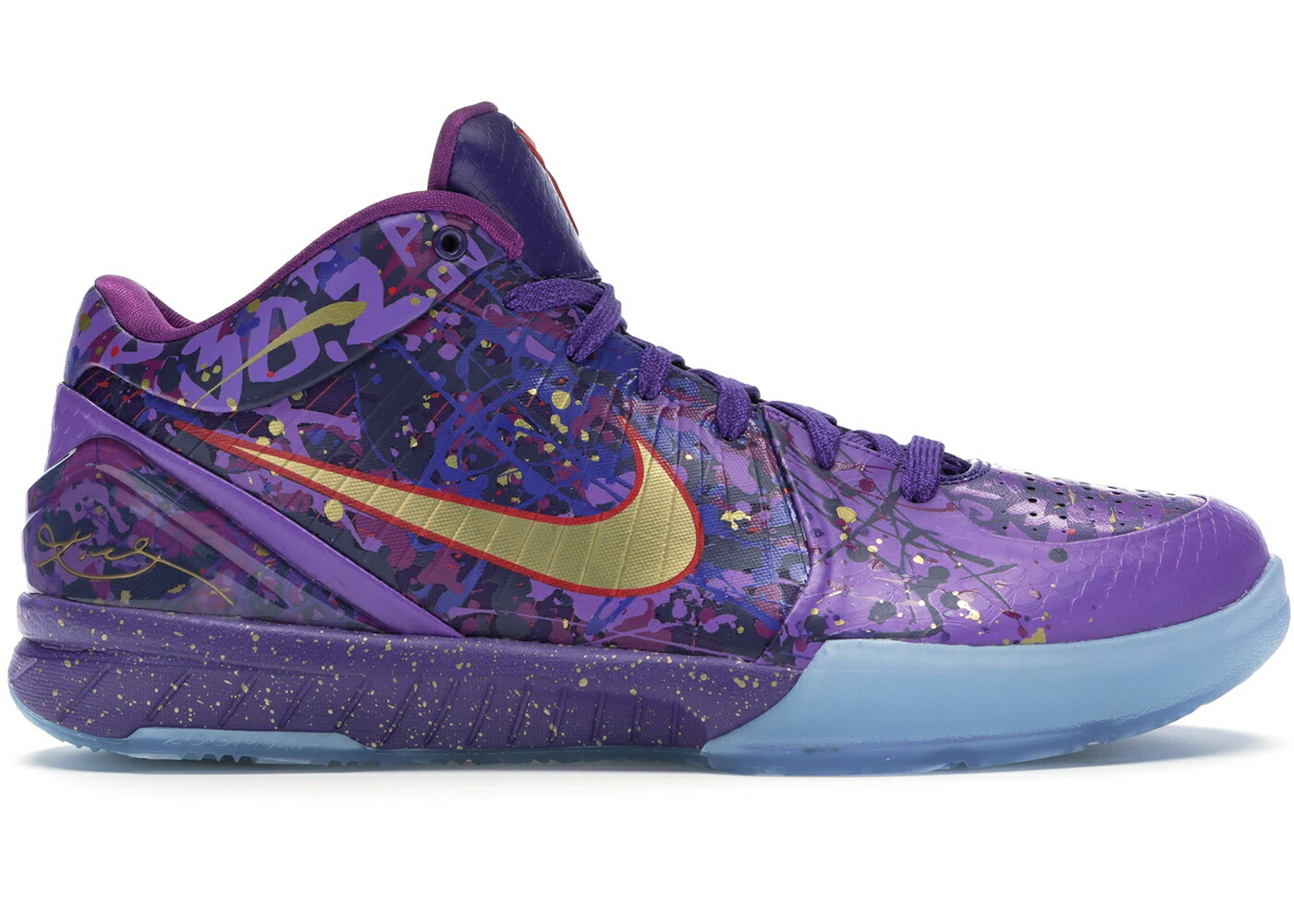 ナイキ コービー 厚地の外套 紫 パープル ゴールド スニーカー メンズ NIKE KOBE 4 PRELUDE (FINALS MVP) / COURT PURPLE METALLIC GOLD