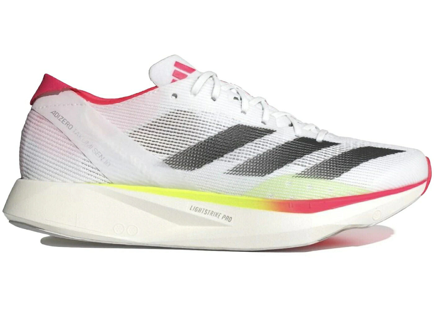 アディダス アディゼロ 白色 ホワイト コア 黒色 ブラック 赤 レッド WOMEN'S スニーカー レディース ADIDAS ADIZERO TAKUMI SEN 10 FOOTWEAR WHITE CORE BLACK LUCID RED (WOMEN'S) / FOOTWEAR WHITE CORE BLACK LUCID