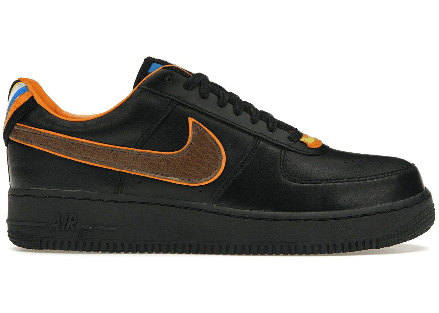 ナイキ 黒色 ブラック 茶色 ブラウン エアフォース スニーカー メンズ NIKE AIR FORCE 1 LOW TISCI BLACK / BLACK BAROQUE BROWN