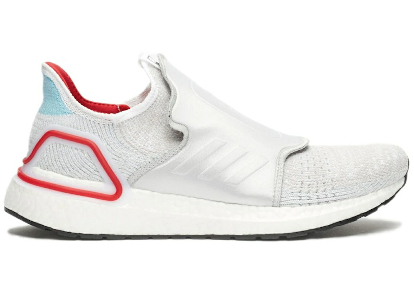 アディダス ウルトラ ブースト 灰色 グレー 白色 ホワイト ウルトラブースト スニーカー メンズ ADIDAS ULTRA BOOST 19 DOE SHANGHAI MICROPACER / GREY SCARLET WHITE