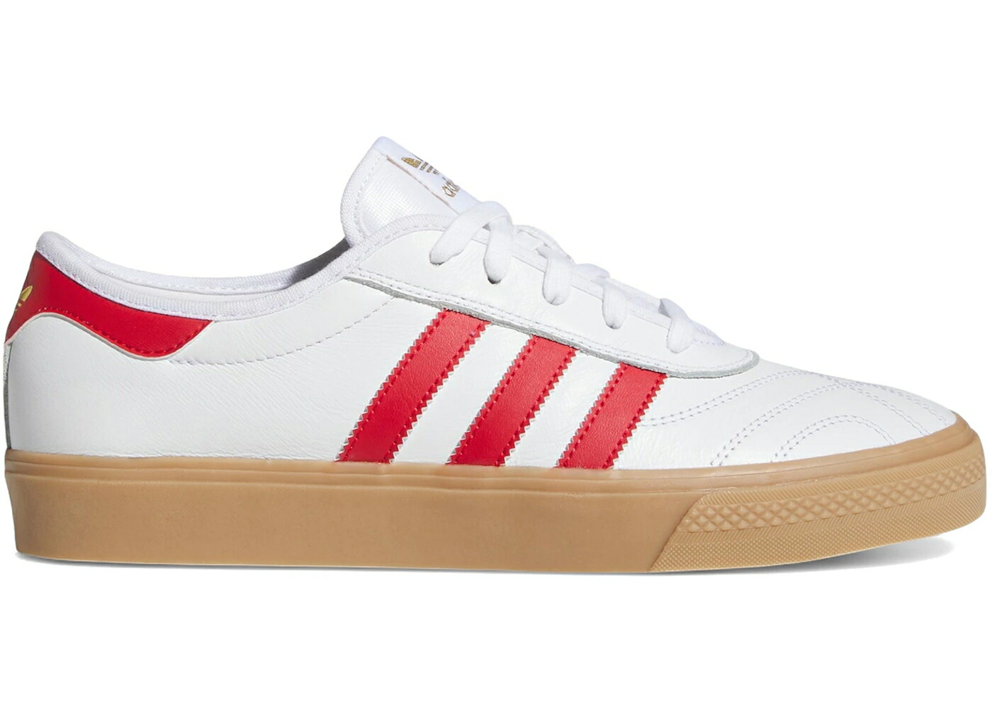 アディダス 白色 ホワイト ゴールド スニーカー メンズ ADIDAS ADIEASE CLOUD WHITE BETTER SCARLET GOLD METALLIC / CLOUD WHITE BETTER SCARLET GOLD