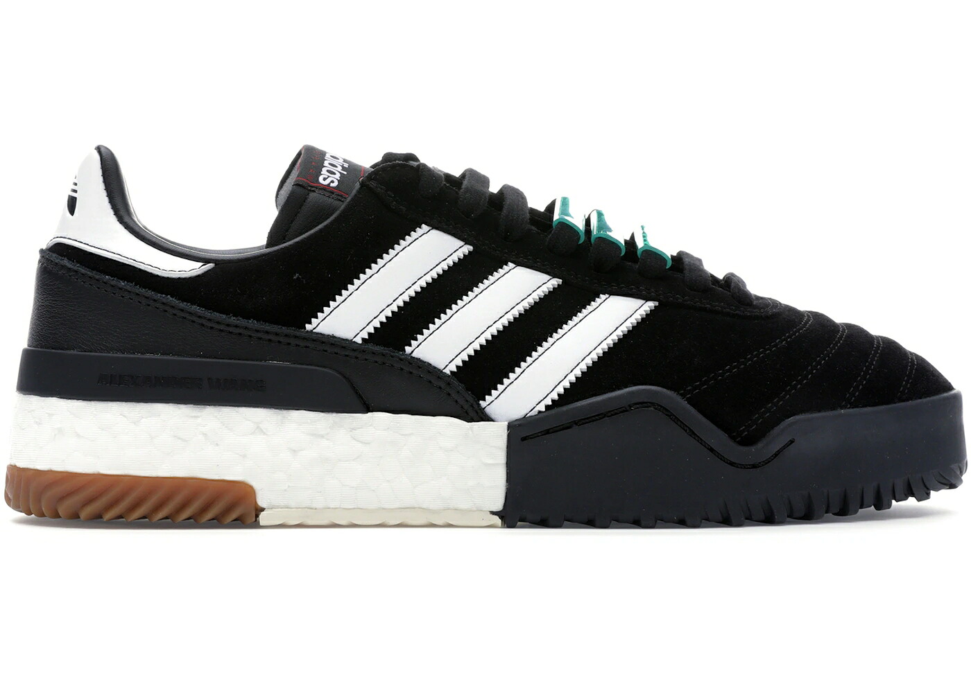 アディダス サッカー コア 黒色 ブラック 白色 ホワイト スニーカー メンズ ADIDAS AW BBALL SOCCER ALEXANDER WANG CORE BLACK / CORE BLACK CLOUD WHITE CORE｜スニケス