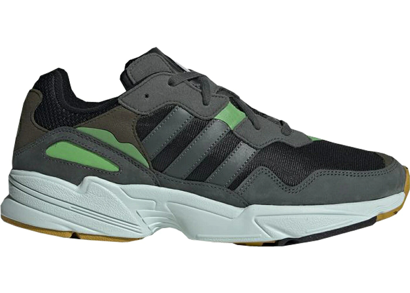アディダス コア 黒色 ブラック レジェンド スニーカー メンズ ADIDAS YUNG-96 CORE BLACK LEGEND IVY / CORE BLACK LEGEND IVY RAW OCHRE|スニケス