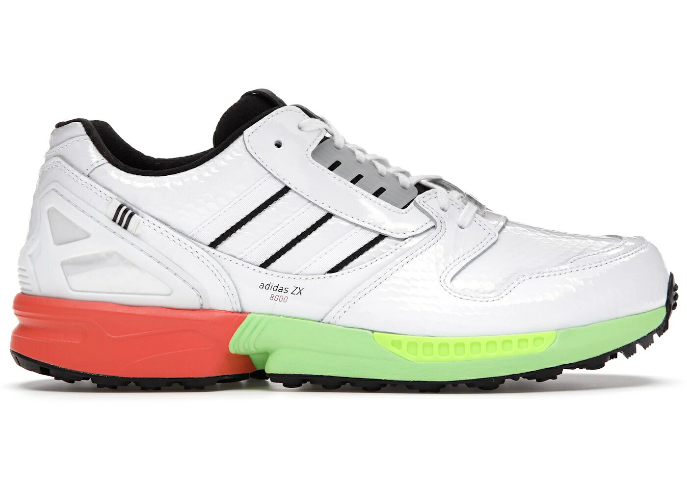 アディダス ゴルフ 白いこと 白いこと 橙 オレンジ色 スニーカー メンズ ADIDAS ZX 8000 GOLF / WHITE ORANGE VOLT