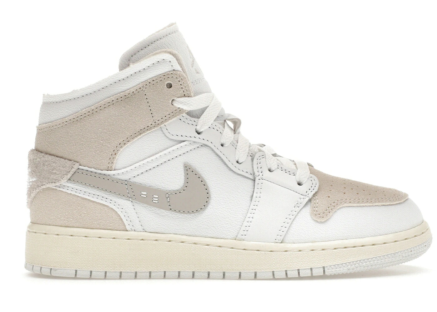 ナイキ ジョーダン ミッド テック 薄墨色 薄墨色 白いこと 白いこと お坊っちゃん キッズ JORDAN 1 MID SE CRAFT INSIDE OUT TECH GREY (GS) / WHITE TECH GREY SAIL LIGHT もの言う花 マタニティ スニーカー