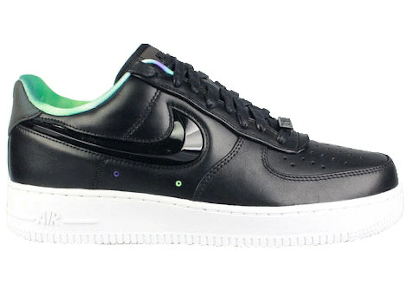 ナイキ 黒色 ブラック 白色 ホワイト エアフォース スニーカー メンズ NIKE AIR FORCE 1 LOW NORTHERN LIGHTS / BLACK BLACK WHITE|スニケス