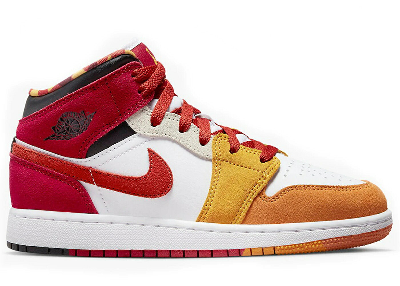 ナイキ ジョーダン ミッド 黒いこと 黒いこと ゴールド お坊っちゃん キッズ JORDAN 1 MID SE PICNIC (GS) / PAPRIKA BLACK CANYON GOLD もの言う花 マタニティ スニーカー