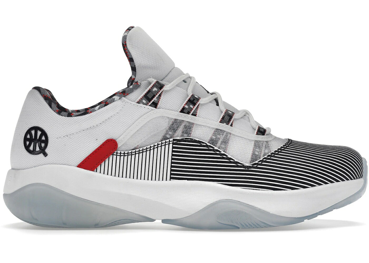 ナイキ ジョーダン 白色 ホワイト 赤 レッド 黒色 ブラック スニーカー メンズ JORDAN 11 CMFT LOW QUAI 54 (2021) / WHITE UNIVERSITY RED BLACK