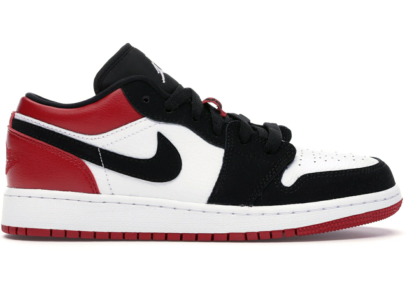 ナイキ ジョーダン 黒いこと 黒いこと 白いこと 白いこと 赤 赤いこと お坊っちゃん キッズ JORDAN 1 LOW BLACK TOE (2019) (GS) / WHITE BLACK GYM RED もの言う花 マタニティ スニーカー