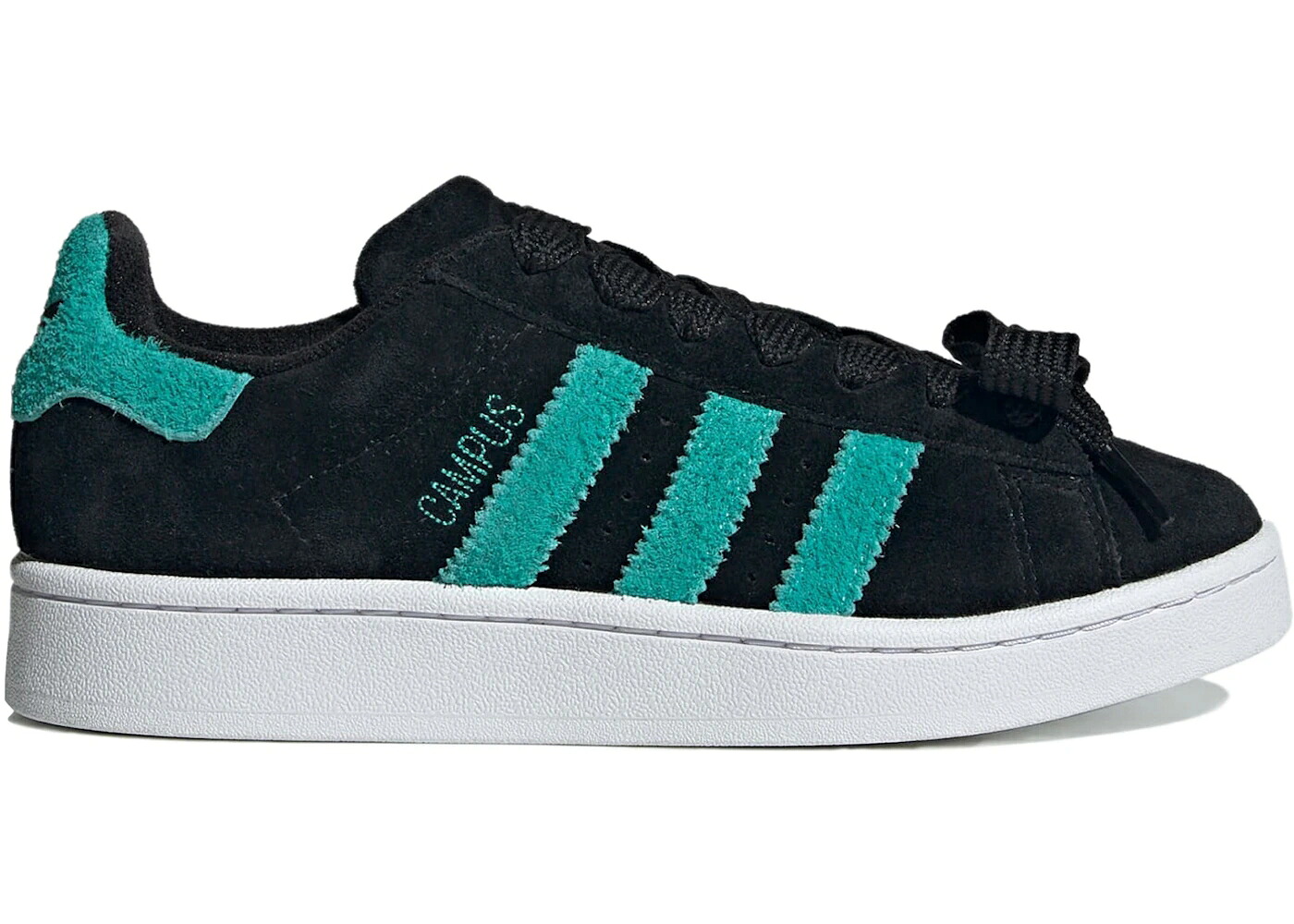 アディダス キャンパス コア 黒色 ブラック ラッシュ 白色 ホワイト WOMEN'S スニーカー レディース ADIDAS CAMPUS 00S CORE BLACK MINT RUSH (WOMEN'S) / CORE BLACK MINT RUSH CLOUD WHITE
