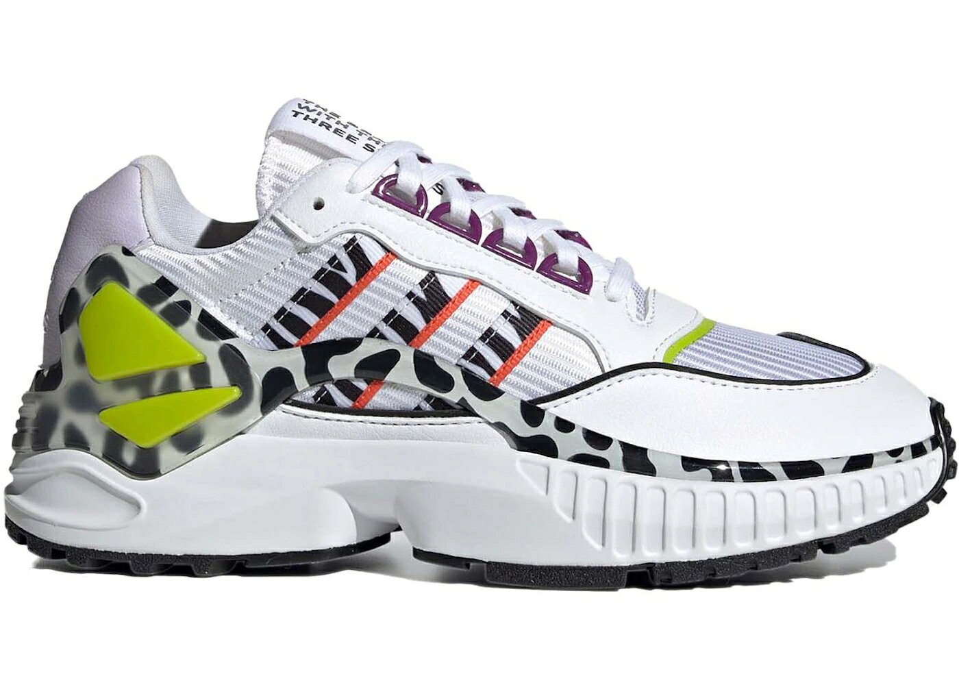 アディダス 白いこと 白いこと 橙 オレンジ色 紫 パープル WOMEN\u0027S スニーカー レディース ADIDAS ZX WAVIAN RICH MNISI (WOMEN\u0027S) / CLOUD WHITE TRUE ORANGE PURPLE