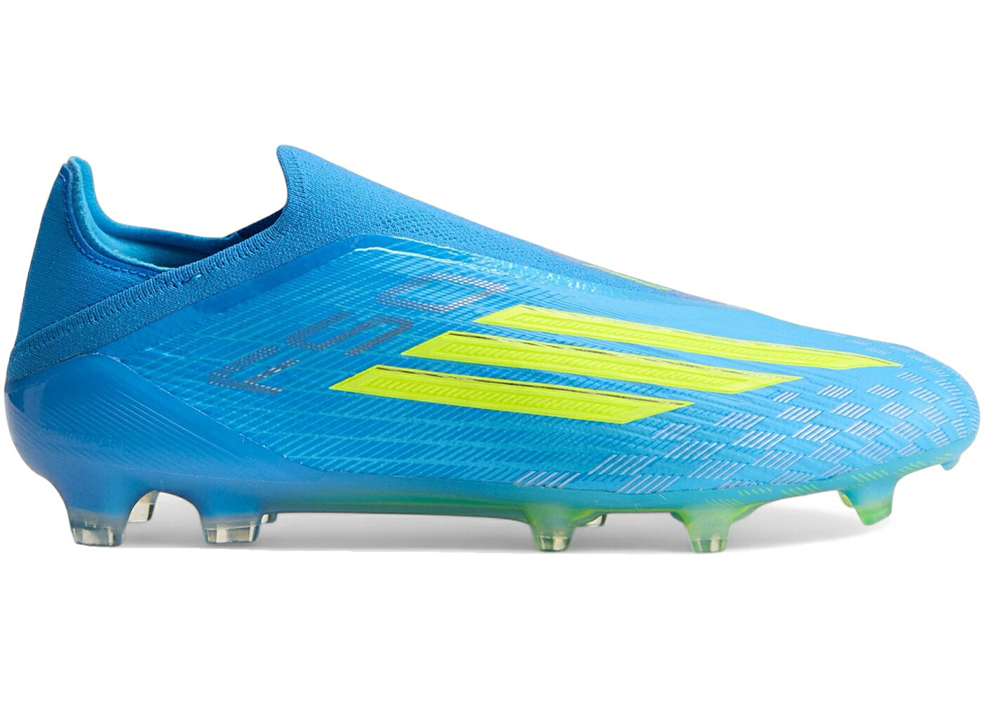 アディダス エリート 青み 青色 野球クラブ 黄味がかった 黄色 スニーカー メンズ ADIDAS F50 ELITE LACELESS FG ICE COLD PRECISION PACK / LUCID RAY BLUE TEAM SOLAR YELLOW