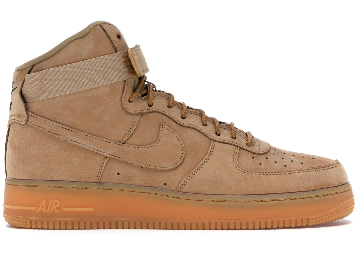 ナイキ ハイ 緑 グリーン エアフォース スニーカー メンズ NIKE AIR FORCE 1 HIGH FLAX (2018) / FLAX FLAX OUTDOOR GREEN GUM|スニケス