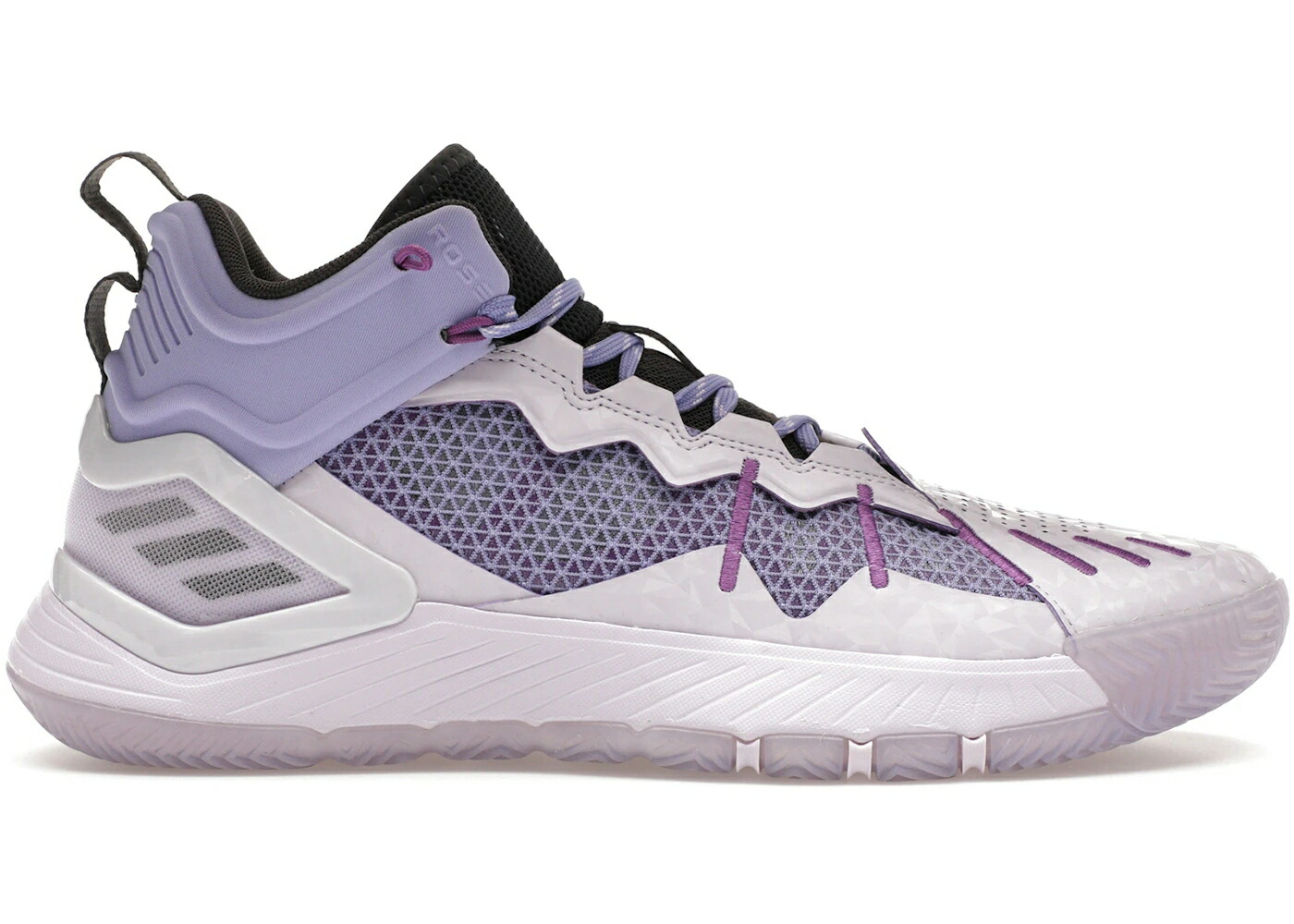 アディダス ローズ 黒色 ブラック スニーカー メンズ ADIDAS D ROSE SON OF CHI / LAVENDER BLACK