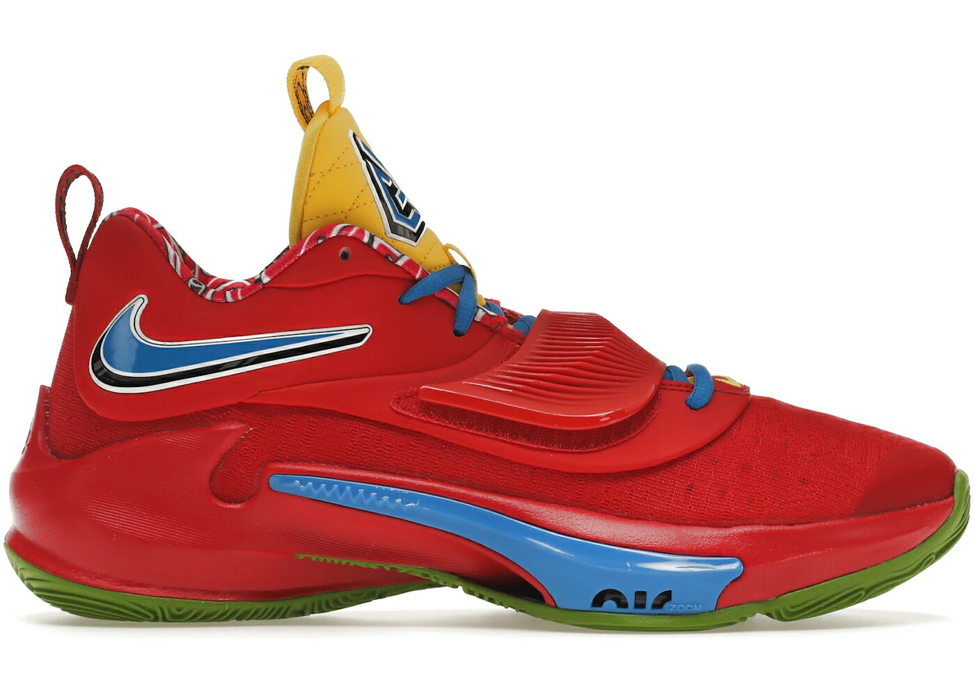 ナイキ ズーム 赤 レッド アクション 白色 ホワイト 緑 グリーン ズームフリーク スニーカー メンズ NIKE ZOOM FREAK 3 NRG UNO RED / ACTION RED WHITE GREEN BEAN
