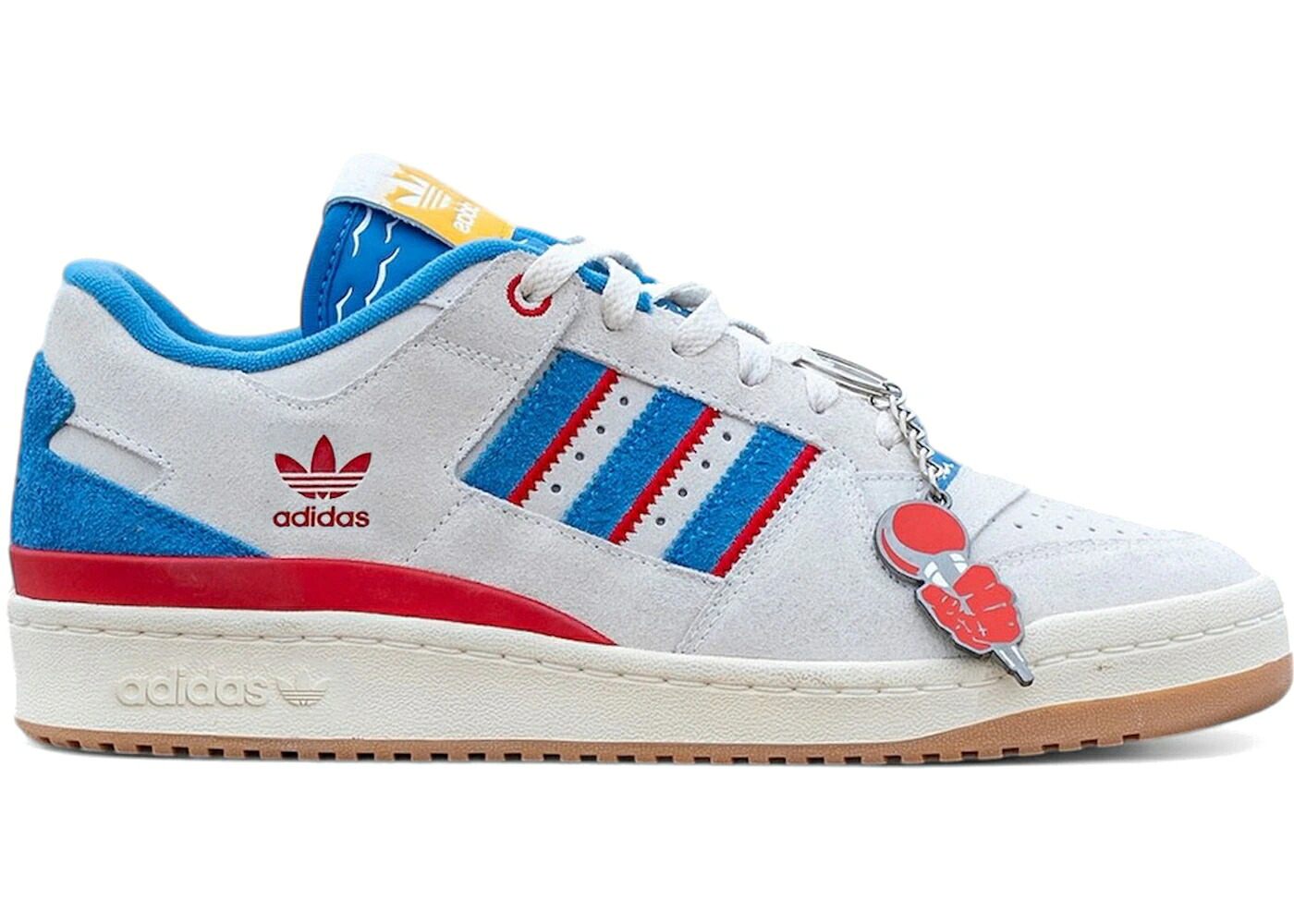 アディダス フォーラム 白色 ホワイト 青色 ブルー スニーカー メンズ ADIDAS FORUM LOW CL CLICKS KICKS 414 DAY WHITE / WHITE BLUE