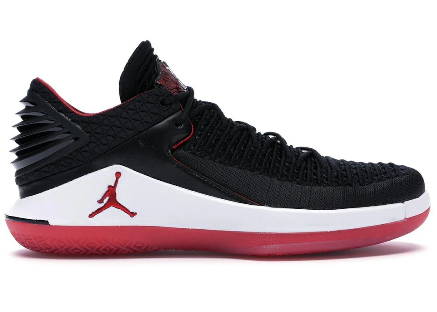 ナイキ ジョーダン 黒色 ブラック 赤 レッド 白色 ホワイト スニーカー メンズ JORDAN XXXII LOW MJ DAY / BLACK UNIVERSITY RED WHITE