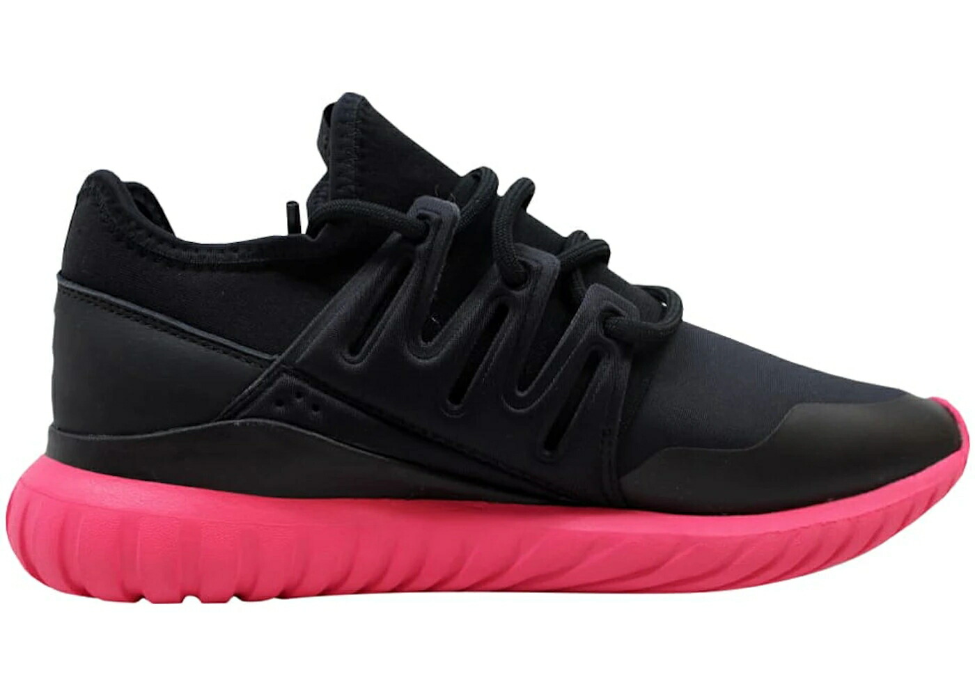 アディダス チューブラ 黒いこと 黒いこと さくら色 スニーカー メンズ ADIDAS TUBULAR RADIAL BLACK/BLACK-PINK / BLACK BLACK PINK