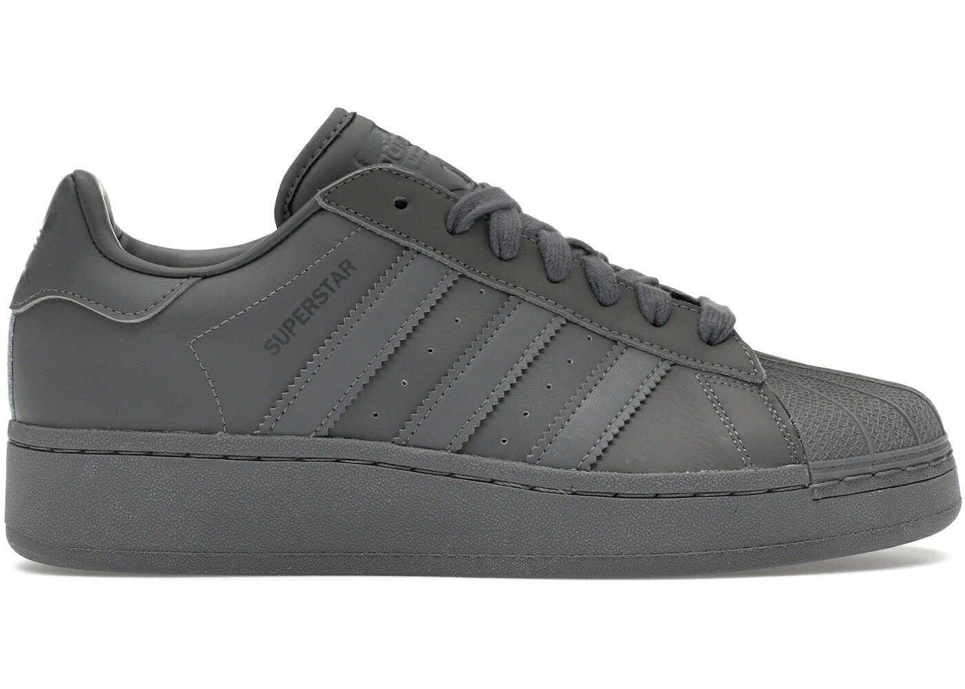 アディダス スーパースター 灰色 グレー コア 黒色 ブラック スニーカー メンズ ADIDAS SUPERSTAR XLG GREY CORE BLACK / GREY FOUR GREY FOUR CORE BLACK