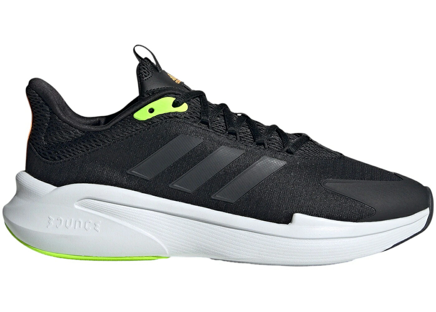 アディダス コア 黒色 ブラック カーボン + スニーカー メンズ ADIDAS ALPHAEDGE CORE BLACK CARBON LUCID LEMON / CORE BLACK CARBON LUCID LEMON