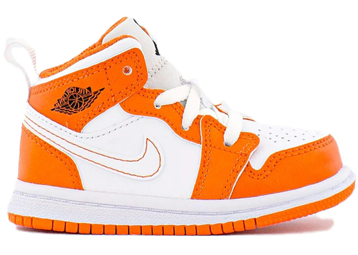 ナイキ ジョーダン ミッド 橙 オレンジ色 黒いこと 黒いこと お坊っちゃん キッズ JORDAN 1 MID SE ELECTRO ORANGE (TD) / ELECTRO ORANGE BLACK
