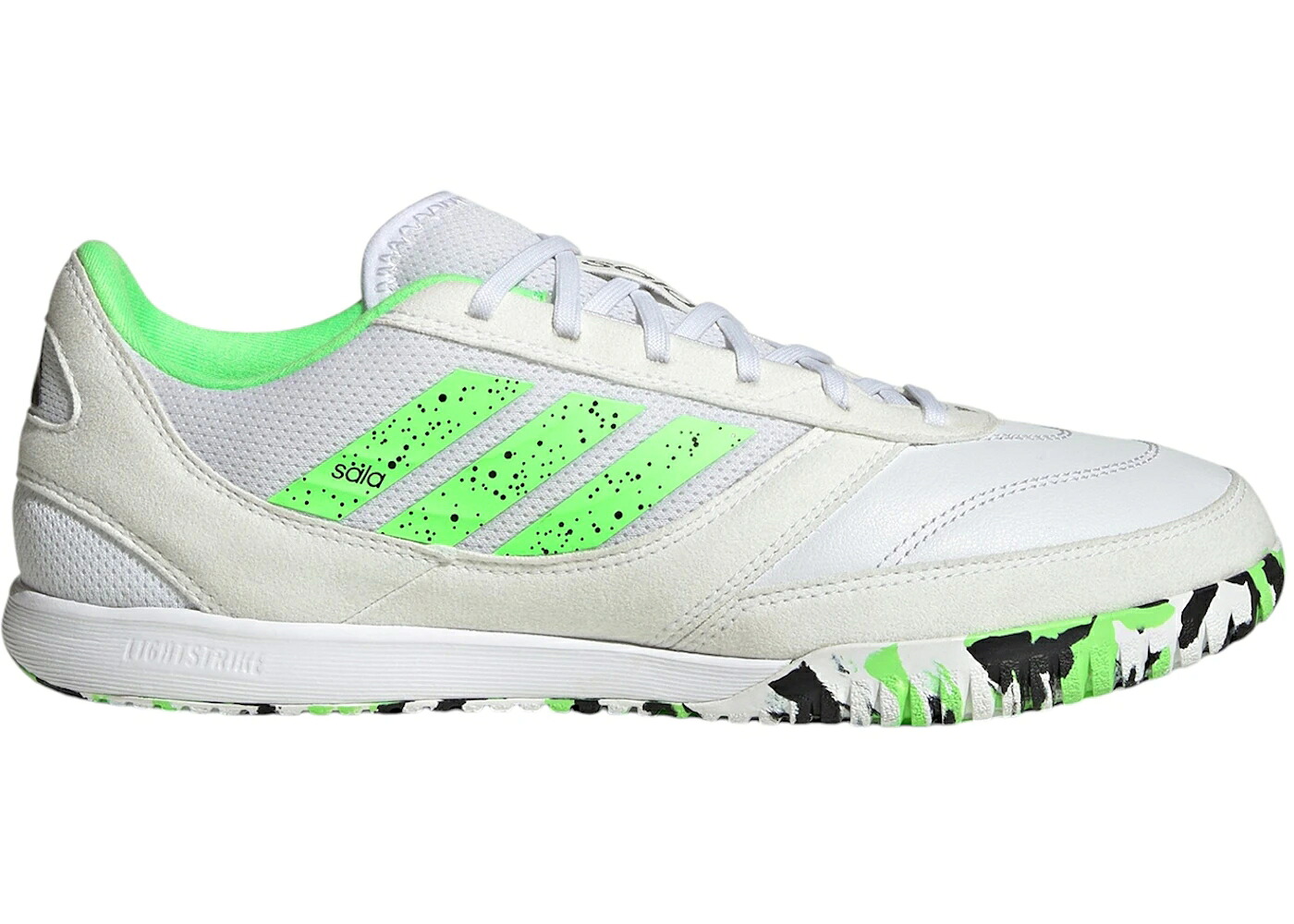 アディダス 白色 ホワイト ライム バースト 黒色 ブラック コア スニーカー メンズ ADIDAS TOP SALA COMPETITION 2 INDOOR WHITE LIME BURST BLACK / CLOUD WHITE LIME BURST CORE
