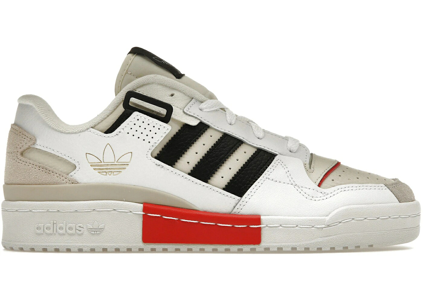 アディダス フォーラム 白色 ホワイト 赤 レッド コア 黒色 ブラック スニーカー メンズ ADIDAS FORUM EXHIBIT LOW WHITE VIVID RED / CLOUD WHITE CORE BLACK VIVID RED