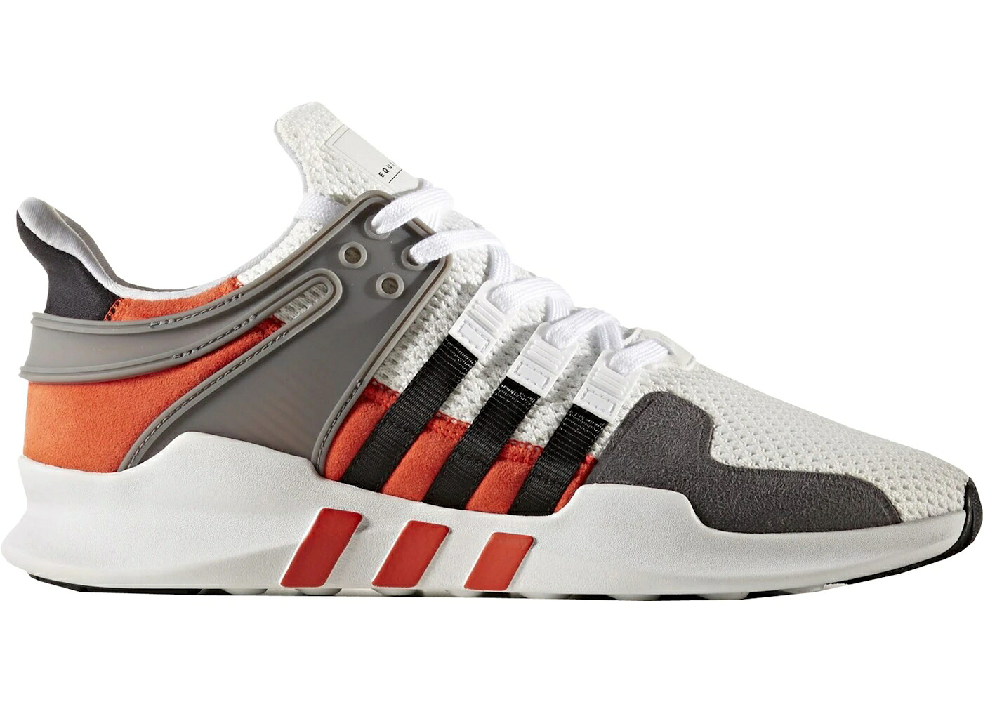 アディダス 灰色 グレー 橙 オレンジ 白色 ホワイト コア 黒色 ブラック スニーカー メンズ ADIDAS EQT SUPPORT ADV GREY ORANGE / FOOTWEAR WHITE CORE BLACK BOLD｜スニケス