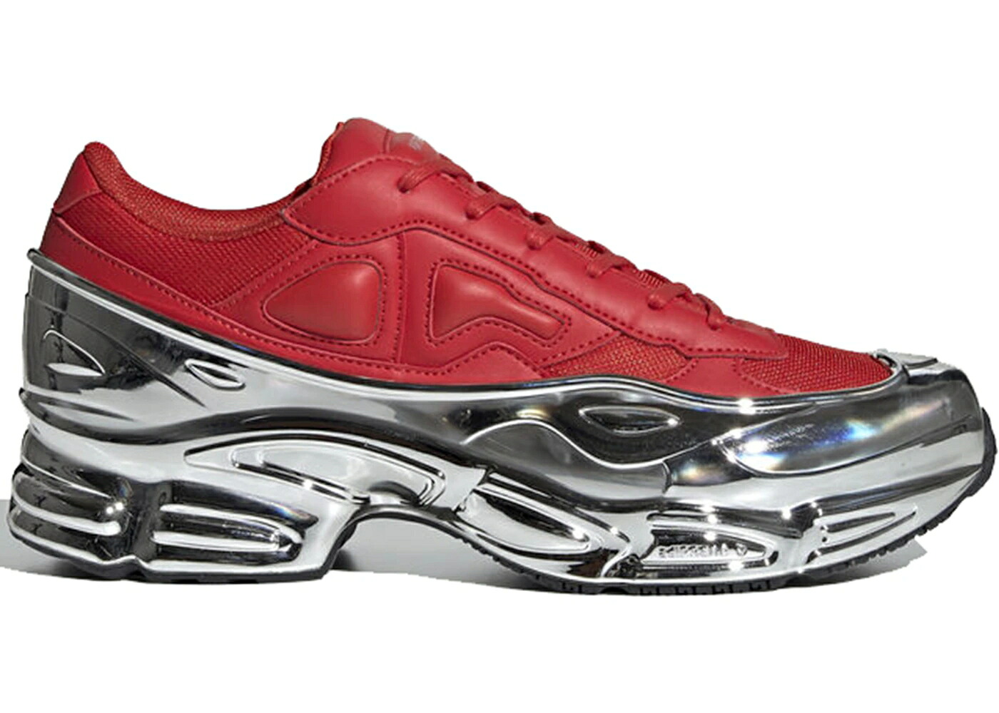 アディダス 赤 赤いこと しろがね色 しろがね色 スニーカー メンズ ADIDAS OZWEEGO RAF SIMONS RED SILVER METALLIC / RED SILVER METALLIC SILVER
