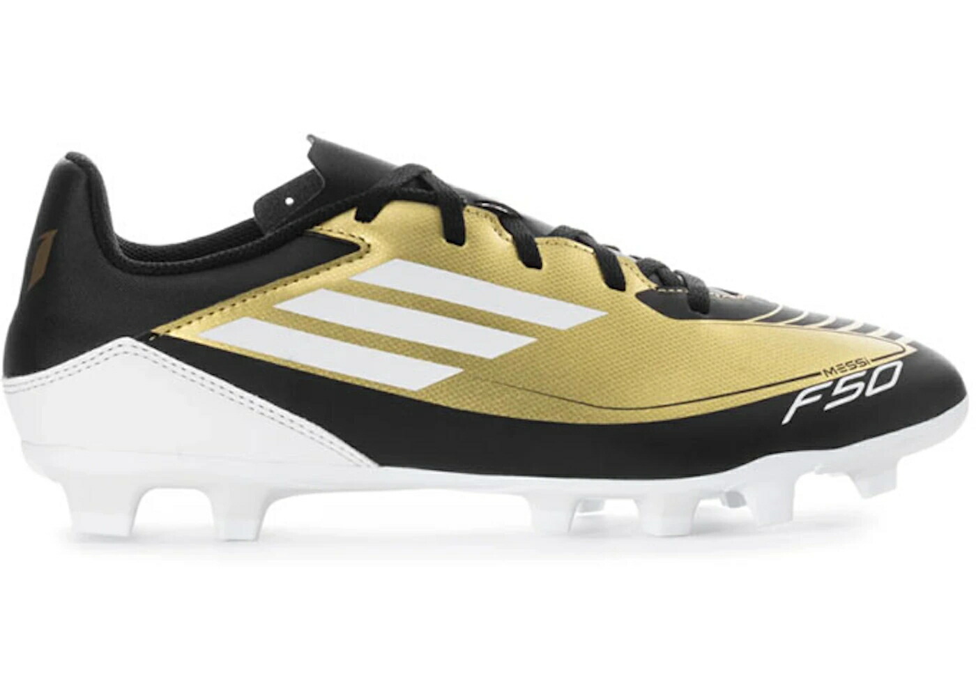 アディダス クラブ ゴールド 白色 ホワイト コア スニーカー メンズ ADIDAS F50 CLUB FG MESSI / GOLD METALLIC CLOUD WHITE CORE 31,460円