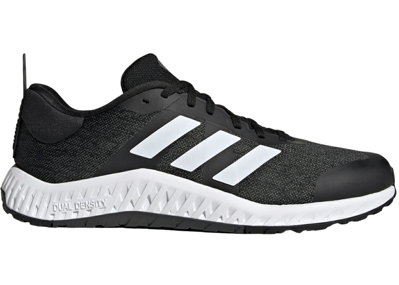 アディダス コア 黒色 ブラック 白色 ホワイト スニーカー メンズ ADIDAS EVERYSET CORE BLACK CLOUD WHITE / CORE BLACK CLOUD WHITE CLOUD