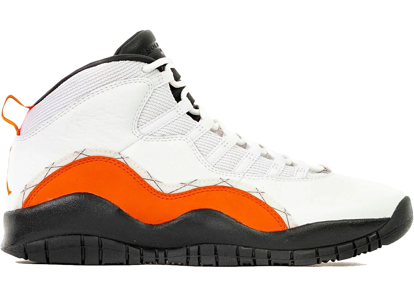 ナイキ ジョーダン 白いこと 白いこと 黒いこと 黒いこと 橙 オレンジ色 スニーカー メンズ JORDAN 10 RETRO SOLEFLY (FRIENDS AND FAMILY) / WHITE BLACK ORANGE