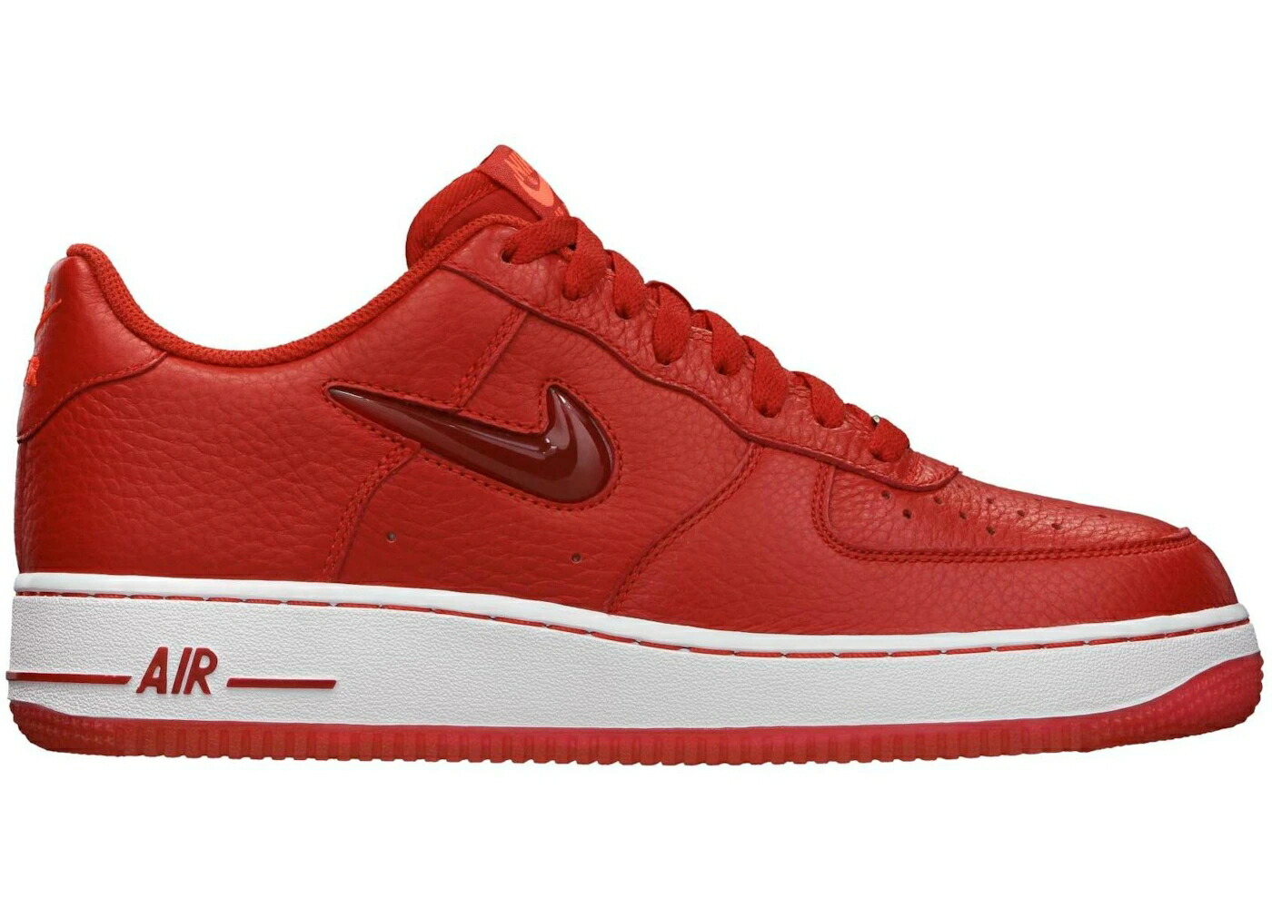ナイキ 赤 赤いこと 空軍 スニーカー メンズ NIKE AIR FORCE 1 LOW JEWEL SPORT RED / SPORT RED SPORT RED