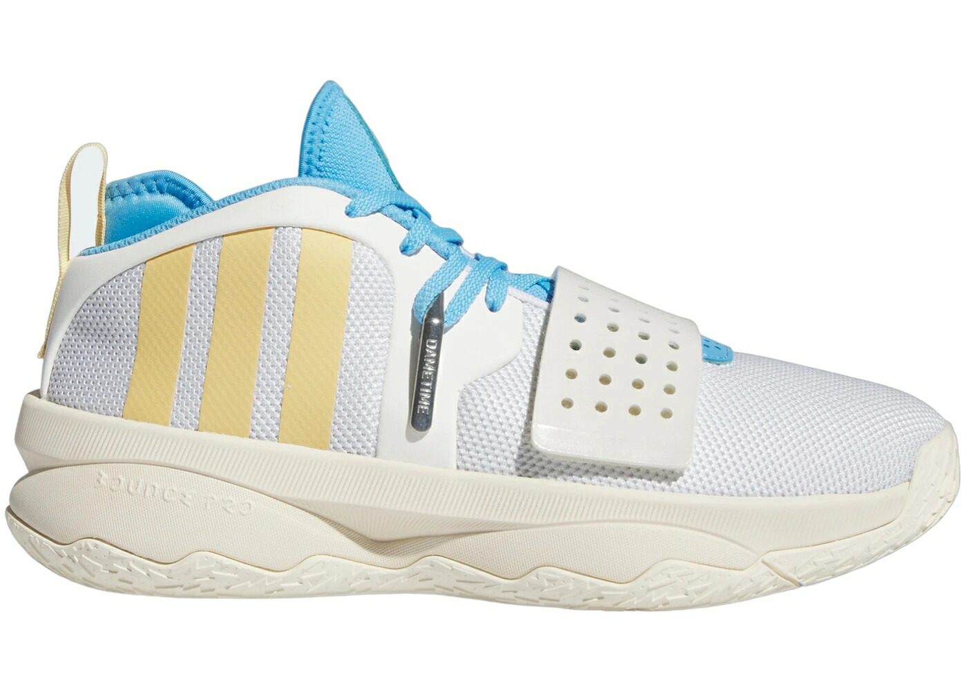 アディダス 白色 ホワイト クリーム スニーカー メンズ ADIDAS DAME 8 EXTPLY CLOUD WHITE OAT CREAM / CLOUD WHITE OAT CREAM WHITE