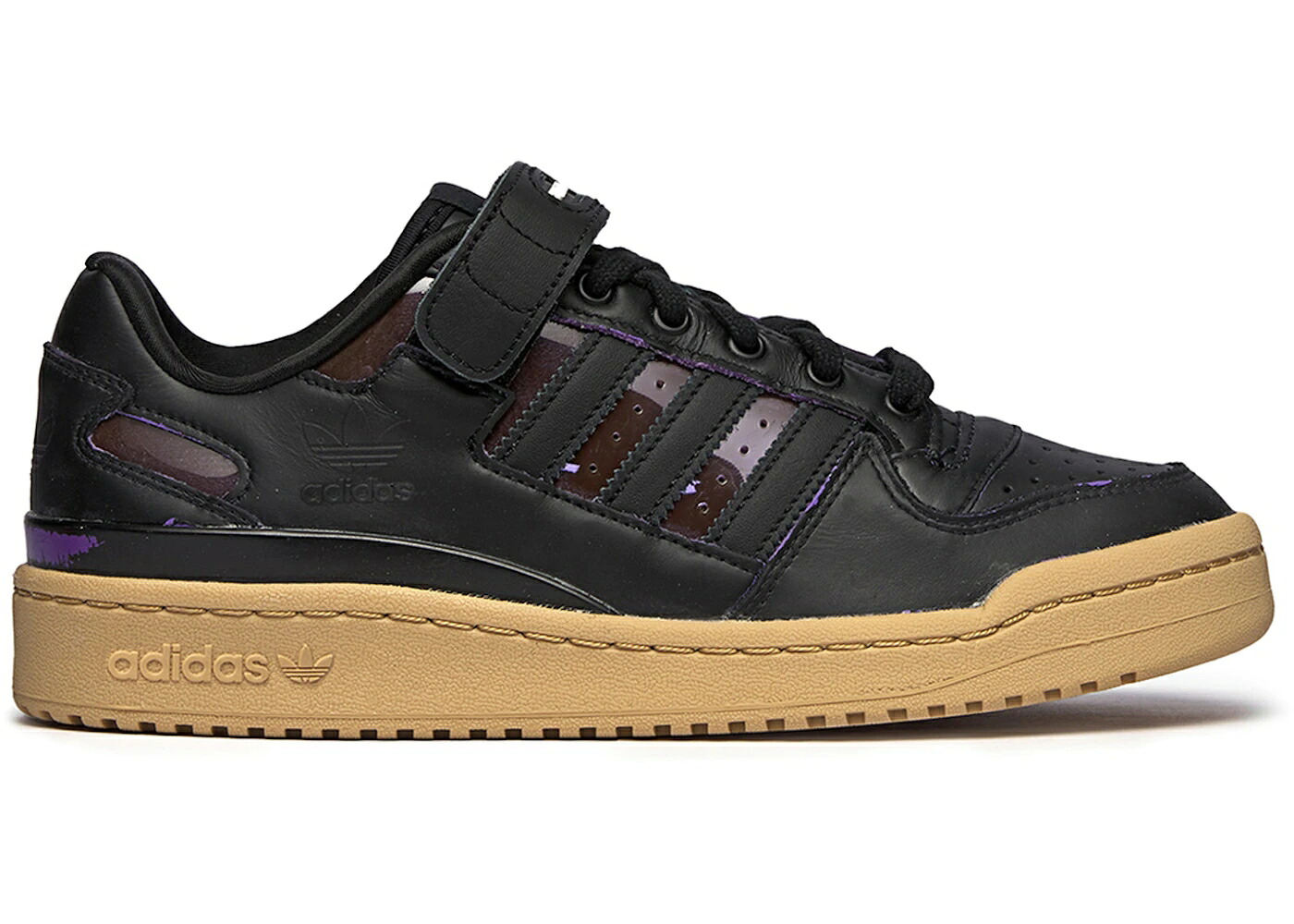 アディダス フォーラム クール クラブ コア 黒色 ブラック 紫 パープル スニーカー メンズ ADIDAS FORUM LOW SIVASDESCALZO COOL KIDS CLUB / CORE BLACK CORE BLACK PURPLE