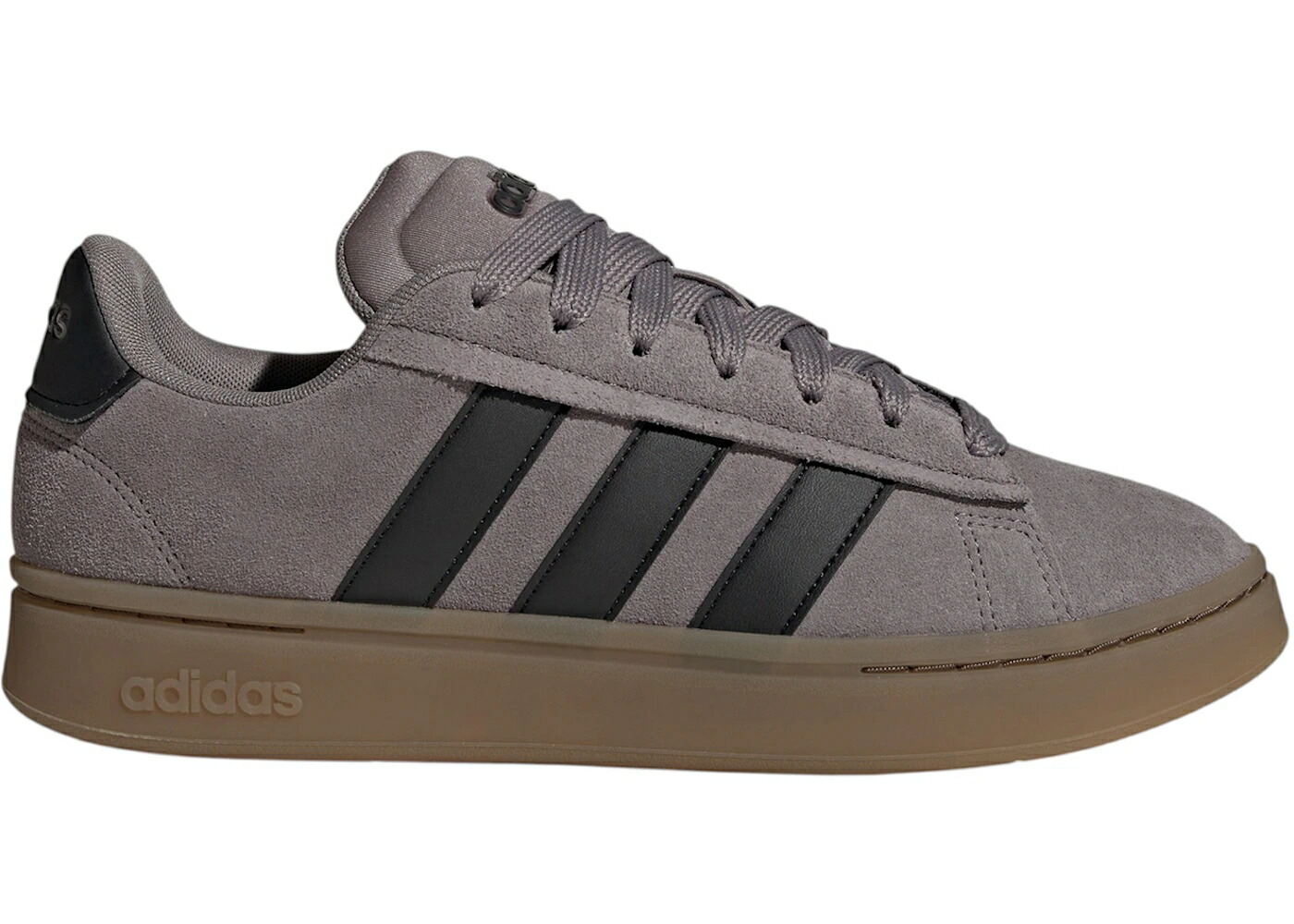 アディダス グランド コート アルファ 黒色 ブラック コア スニーカー メンズ ADIDAS GRAND COURT ALPHA TAUPE OXIDE BLACK GUM / TAUPE OXIDE CORE BLACK GUM