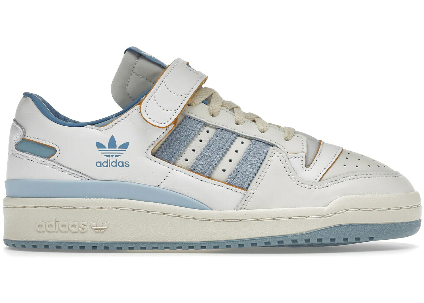 アディダス 討論会 白いこと 白いこと カロライナ 青み 青色 スニーカー メンズ ADIDAS FORUM 84 LOW UNC / FOOTWEAR WHITE CAROLINA BLUE