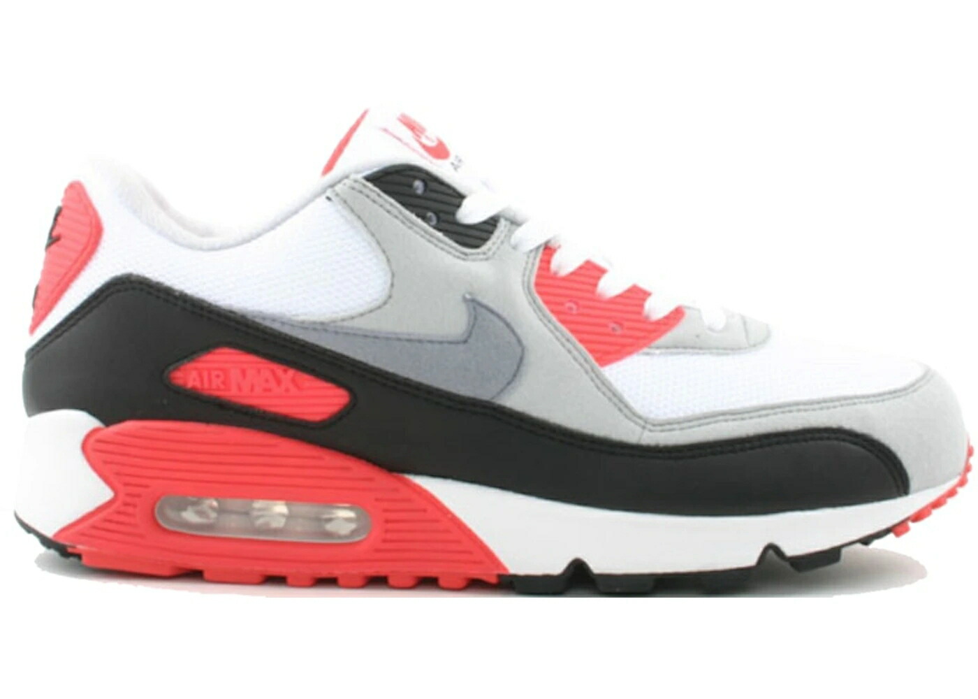 ナイキ マックス 白色 ホワイト 灰色 シメント グレー 黒色 ブラック エアマックス スニーカー メンズ NIKE AIR MAX 90 HISTORY OF INFRARED (2005) / WHITE CEMENT GREY INFRARED BLACK