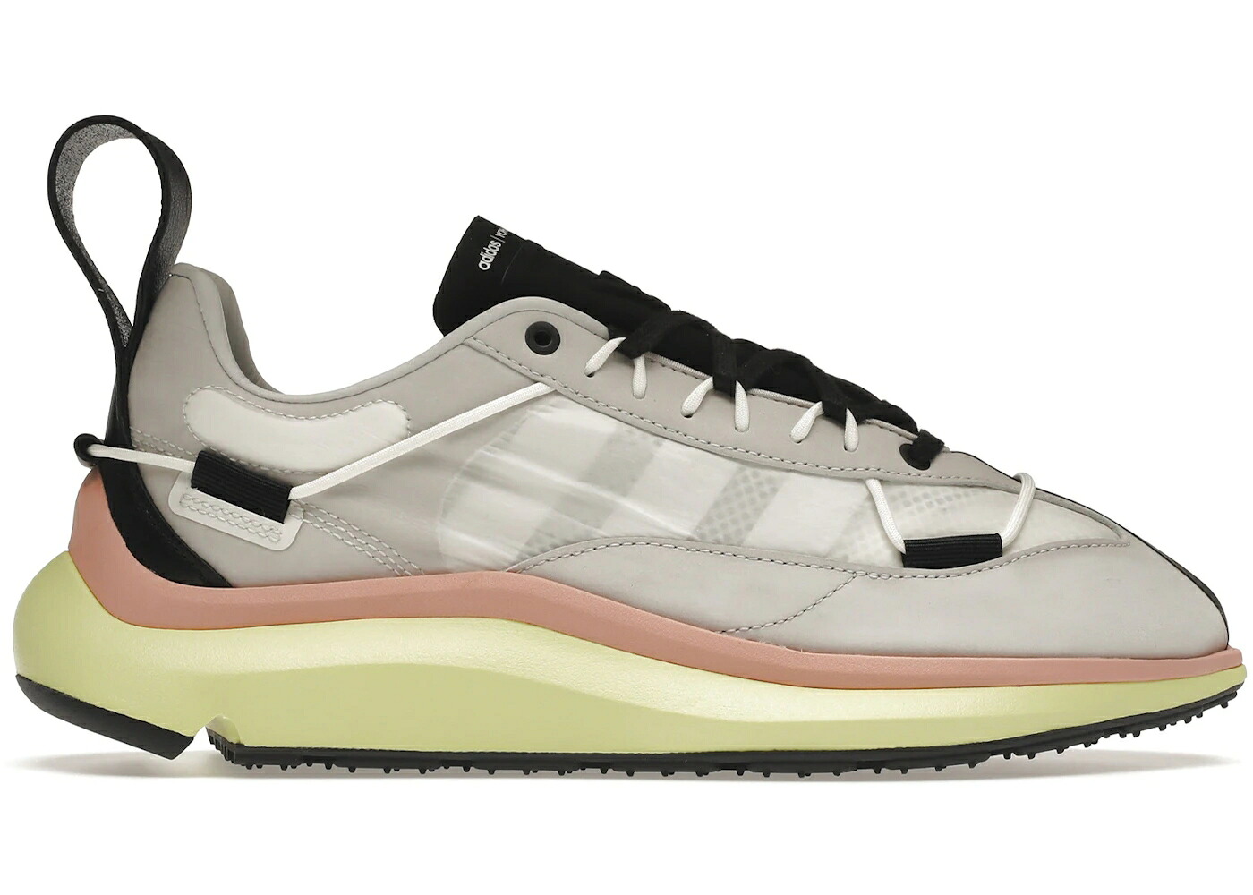 アディダス ラン 灰色 グレー 黄色 イエロー コア 白色 ホワイト 黒色 ブラック スニーカー メンズ ADIDAS Y-3 SHIKU RUN GREY HI RES YELLOW / CORE WHITE GREY ONE BLACK|スニケス