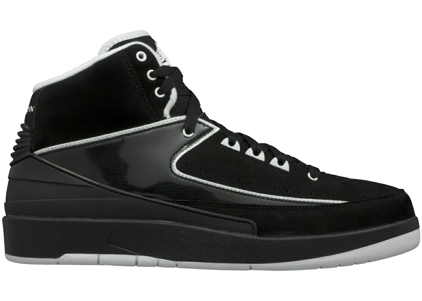 ナイキ ジョーダン 黒色 ブラック 白色 ホワイト スニーカー メンズ JORDAN 2 RETRO QF BLACK WHITE / BLACK WHITE|スニケス