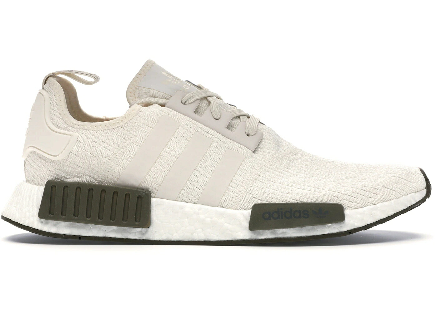 アディダス 白色 ホワイト オリーブ スニーカー メンズ ADIDAS NMD R1 CHALK WHITE TRACE OLIVE / CHALK WHITE CHALK WHITE TRACE